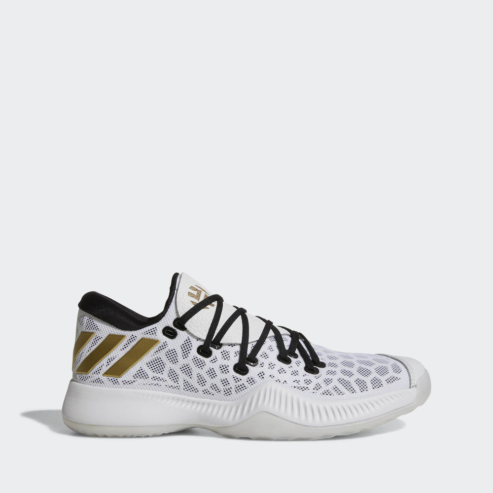 Adidas Harden B/E - παπουτσια μπασκετ ανδρικα - Ασπρα/Μαυρα/Ασπρα,Μέγεθος: EU 36 – 54 2/3 (455YEQNC)